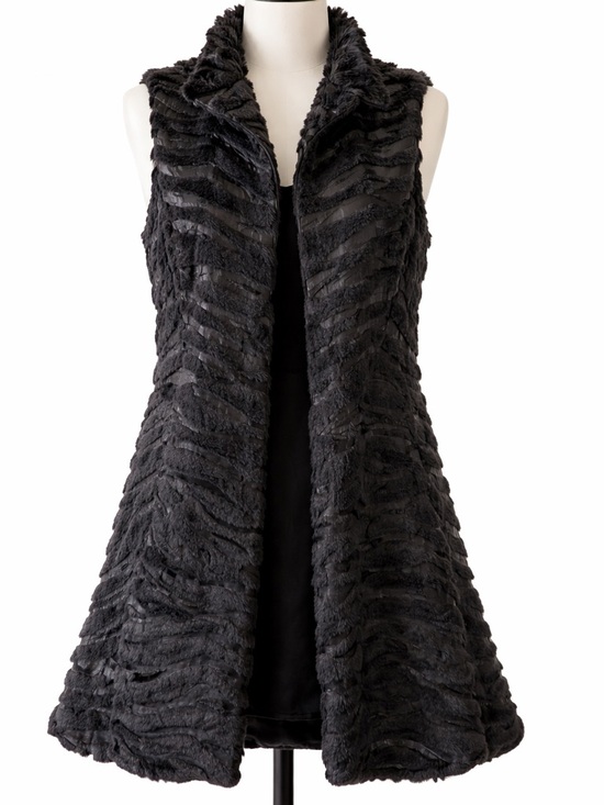 Love Culture Jackets & Blazers - Love Culture Charcoal Faux Fur Vest
